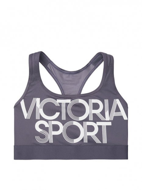 Спортивный топ Victoria's Secret Sport бра с сетчатой спинкой-борцовкой 1159764144 (Серый, L)