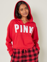 Женское худи Victoria's Secret Pink с капюшоном 1159789045 (Красный, XL)