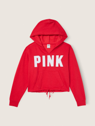 Женское худи Victoria's Secret Pink с капюшоном 1159788885 (Красный, XXL)