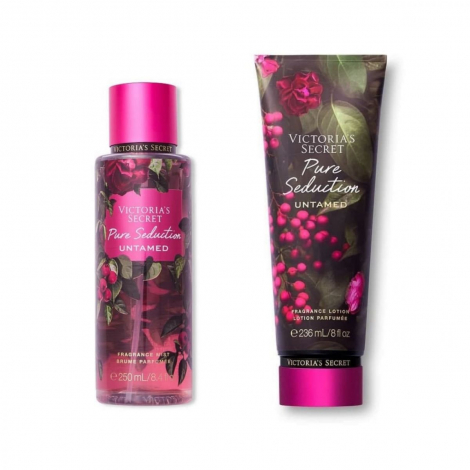 Набор для тела лосьон и мист PURE SEDUCTION UNTAMED от Victoria’s Secret 1159759287 (Розовый, 236 ml/250 ml)