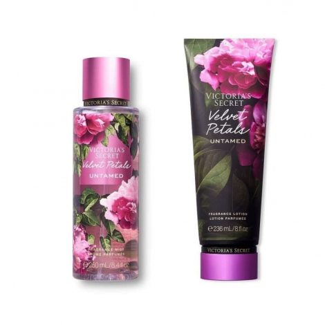 Набор для тела лосьон и мист VELVET PETALS UNTAMED от Victoria’s Secret 1159759288 (Розовый, 236 ml/250 ml)