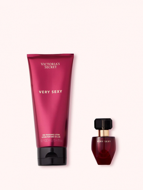 Мини-набор из парфюмерной воды и лосьона Very Sexy Victoria’s Secret 1159760127 (Бордовый, 100 ml/7,5 ml)