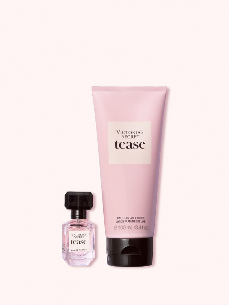 Мини-набор из парфюмерной воды и лосьона Tease Victoria’s Secret 1159760130 (Розовый, 100 ml/7,5 ml)