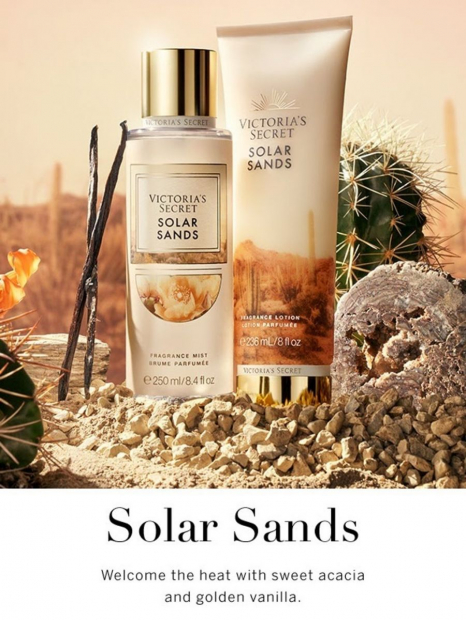 Парфюмированный набор для тела Solod Sands от Victoria’s Secret 1159762112 (Золотистый, 250 ml/236 ml)