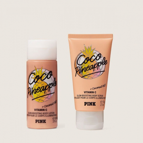 Набор Coco Pineapple Scrub & Lotion от Victoria’s Secret скраб и лосьон 1159762346 (Оранжевый, 70/88 ml)