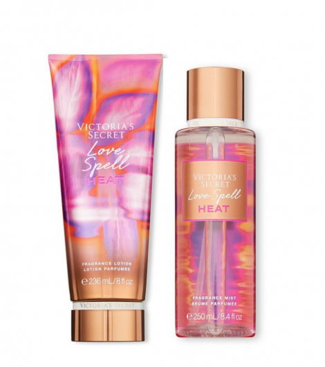 Набор Victoria’s Secret Love Spell Heat лосьон и спрей 1159762448 (Розовый, 250 ml/236 ml)