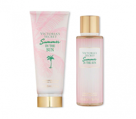 Набор Victoria’s Secret Summer In the Sun лосьон и спрей 1159762850 (Розовый, 250 ml/236 ml)