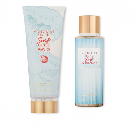 Набор Victoria’s Secret Surf On the Waves лосьон и спрей 1159762860 (Голубой, 250 ml/236 ml)