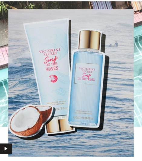 Набор Victoria’s Secret Surf On the Waves лосьон и спрей 1159762860 (Голубой, 250 ml/236 ml)