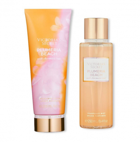 Набор Victoria’s Secret Plumeria Beach лосьон и спрей 1159762861 (Желтый, 250 ml/236 ml)