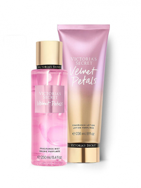 Парфюмированный набор для тела Velvet Petals от Victoria’s Secret 1159764477 (Розовый, 236 ml/250 ml)