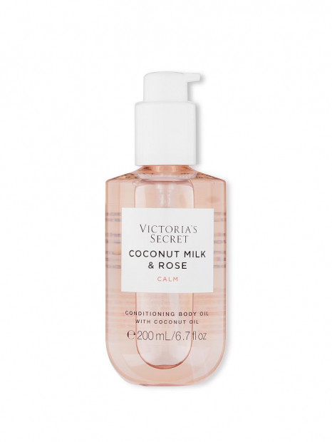 Набор для тела Natural Beauty от Victoria's Secret Coconut Milk & Rose крем и масло 1159764631 (Розовый, 200 ml/255 g)