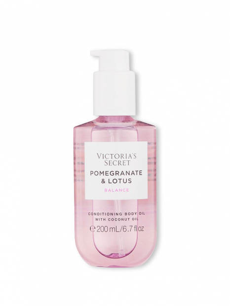 Набор для тела Natural Beauty от Victoria's Secret Pomegranate & Lotus крем и масло 1159764632 (Розовый, 200 ml/255 g)