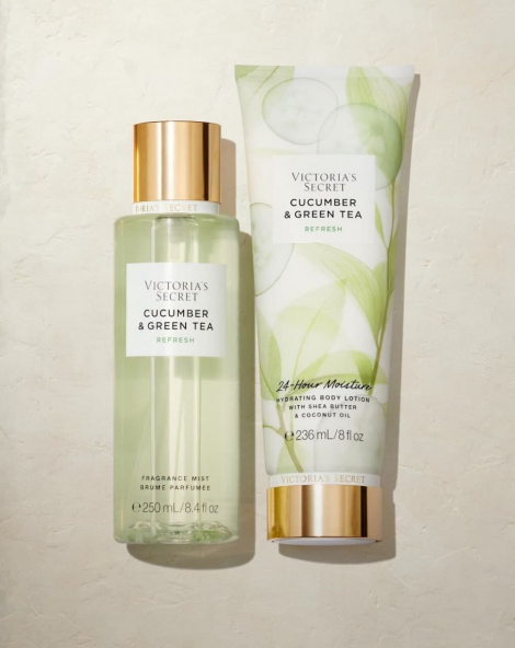 Набор для тела CUCUMBER & GREEN TEA REFRESH от Victoria’s Secret 1159766354 (Салатовый, One Size)