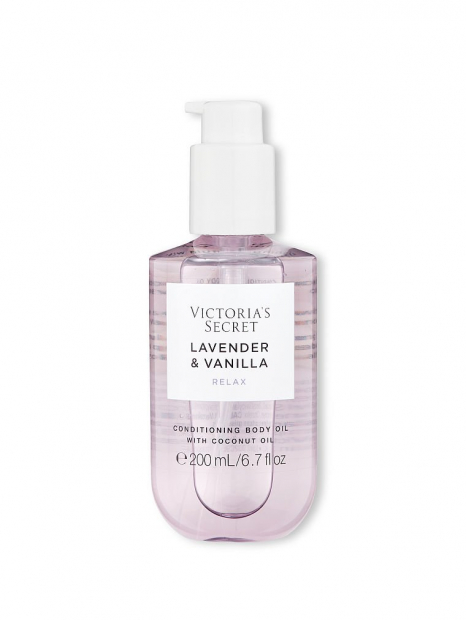 Набор для тела Natural Beauty от Victoria's Secret Lavender & Vanilla крем и масло 1159767487 (Сиреневый, 200 ml/255 g)