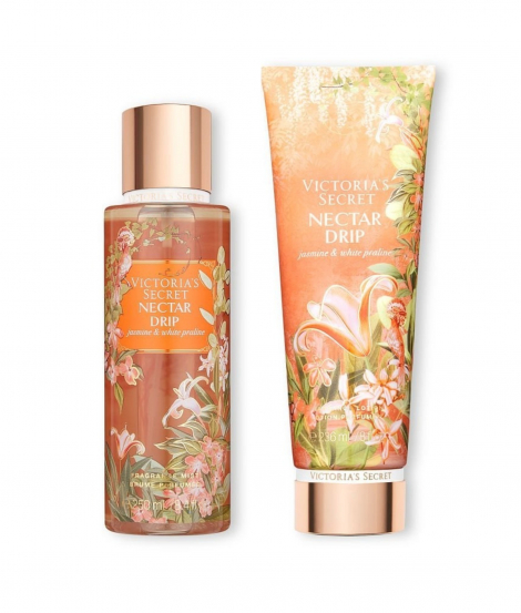 Набор Victoria’s Secret Nectar Drip лосьон и спрей 1159768052 (Оранжевый, 236 ml/250 ml)