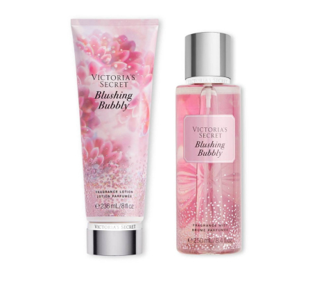 Набор спрей и лосьон для тела Blushing Bubbly Victoria’s Secret 1159773041 (Розовый, 236 ml/250 ml)