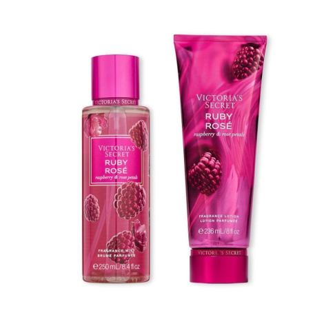 Набор Victoria’s Secret Ruby Rose лосьон и спрей 1159773050 (Розовый, 236 ml/250 ml)