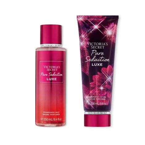 Набор Victoria’s Secret Pure Seduction Luxe лосьон и спрей 1159773059 (Бордовый, 236 ml/250 ml)