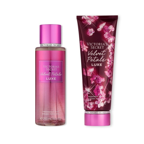 Набор Victoria’s Secret Velvet Petals Luxe лосьон и спрей 1159773064 (Розовый, 236 ml/250 ml)