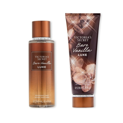 Набор Victoria’s Secret Bare Vanilla Luxe лосьон и спрей 1159773068 (Коричневый, 236 ml/250 ml)