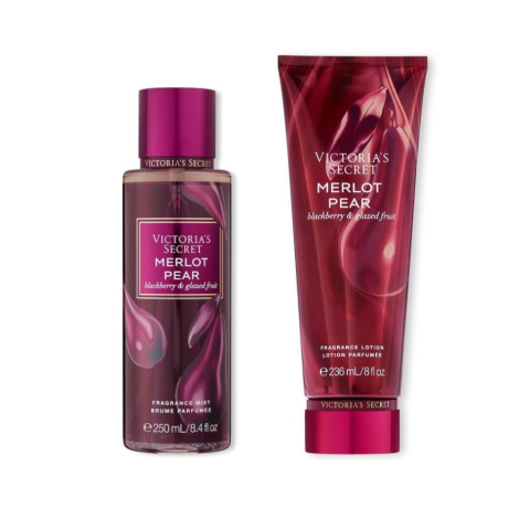 Набор Victoria’s Secret Merlot Pear лосьон и спрей 1159773148 (Бордовый, 236 ml/250 ml)