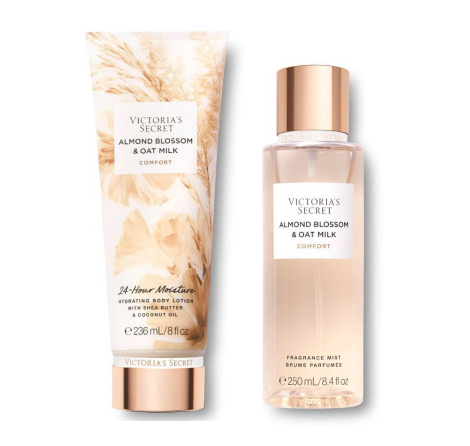 Набор Almond Blossom & Oat Milk Victoria’s Secret лосьон и спрей 1159773271 (Бежевый, 236 ml/250 ml)