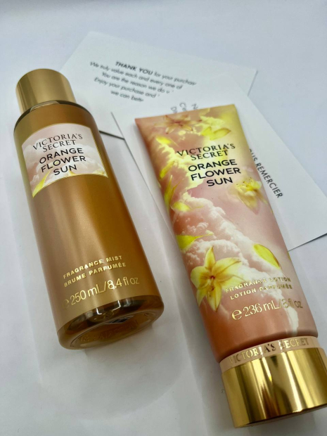 Набор мист и лосьон для тела Orange Flower Sun Victoria’s Secret 1159777683 (Оранжевый, 236 ml/250 ml)