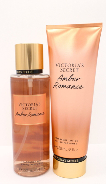 Набор для тела Amber Romance Victoria’s Secret спрей и лосьон 1159777700 (Оранжевый, 236 ml/250 ml)