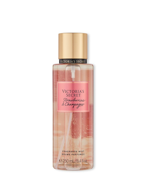 Набор для тела Strawberries & Champagne Victoria’s Secret спрей и лосьон 1159777850 (Розовый, 236 ml/250 ml)