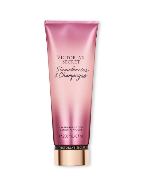 Набор для тела Strawberries & Champagne Victoria’s Secret спрей и лосьон 1159777850 (Розовый, 236 ml/250 ml)