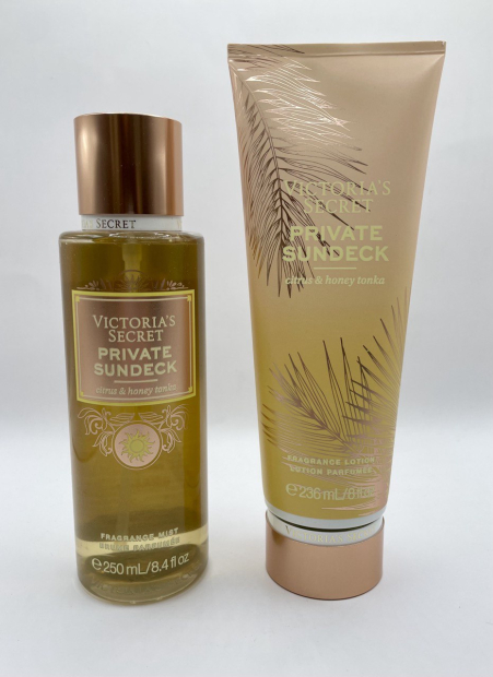 Набор мист и лосьон для тела Private Sundeck Victoria’s Secret 1159783175 (Оранжевый, 236 ml/250 ml)