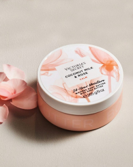 Набор для тела Natural Beauty от Victoria's Secret Coconut Milk & Rose крем и масло 1159764631 (Розовый, 200 ml/255 g)