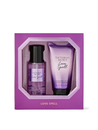 Подарочный набор Love Spell от Victoria’s Secret спрей и лосьон в мини-формате 1159769394 (Фиолетовый, 75ml/75ml)