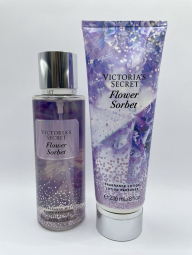 Набор спрей и лосьон для тела Flower Sorbet Victoria’s Secret 1159773038 (Фиолетовый, 236 ml/250 ml)