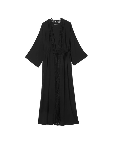 Домашний длинный халат Victoria’s Secret 1159843210 (Черный XL/XXL)
