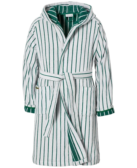 Махровый халат Lacoste с поясом 1159843438 (Зеленый L/XL)