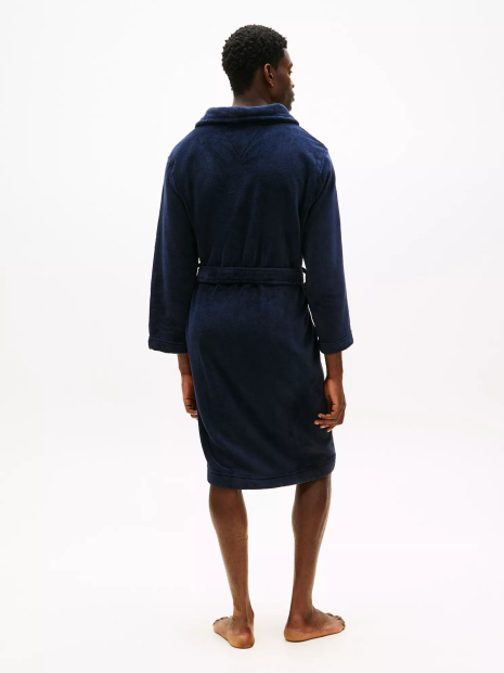 Мужской халат Tommy Hilfiger мягкий 1159856041 (Синий One Size)