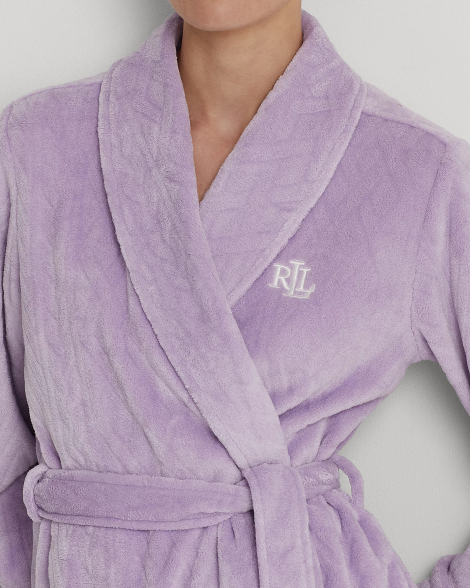 Женский халат Ralph Lauren мягкий 1159858995 (Сиреневый M)