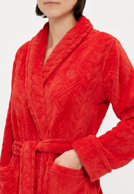 Жіночий халат Ralph Lauren м'який 1159859564 (Червоний S)