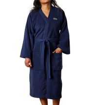 Махровый халат Lacoste 1159841820 (Синий One size)