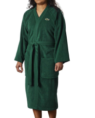 Махровый халат Lacoste 1159842417 (Зеленый One size)