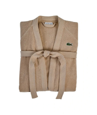 Махровый халат Lacoste 1159843914 (Бежевый One size)
