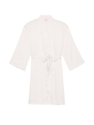 Женский сатиновый халат Victoria's Secret 1159849681 (Молочный M/L)