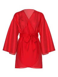 Женский сатиновый халат Victoria's Secret со стразами 1159855960 (Красный M/L)