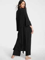 Домашний длинный халат Victoria’s Secret с поясом 1159860070 (Черный M/L)