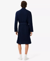 Халат Lacoste из вафельной ткани 1159862961 (Синий L/XL)
