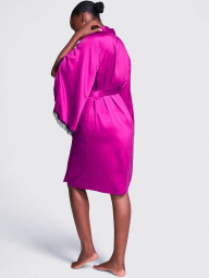 Домашний халат Victoria’s Secret с кружевом 1160033464 (Розовый XL/XXL)