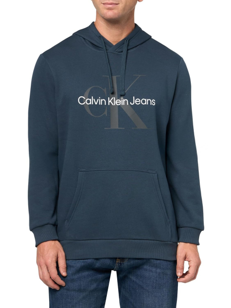 Чоловічий худий на флісі Calvin Klein з логотипом 1159838631 (Синій XXL)