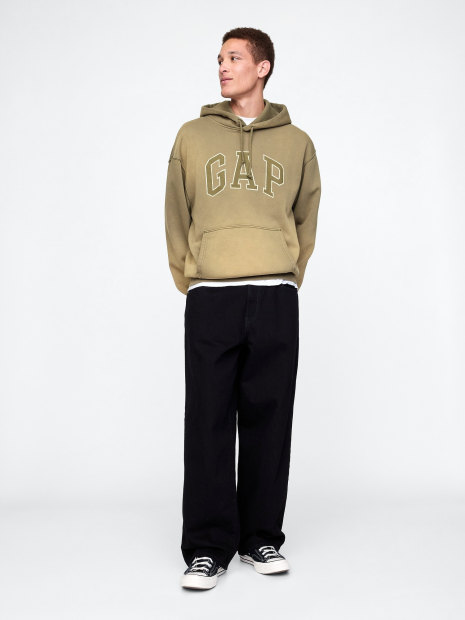 Стильное худи GAP флис 1159838880 (Зеленый L)